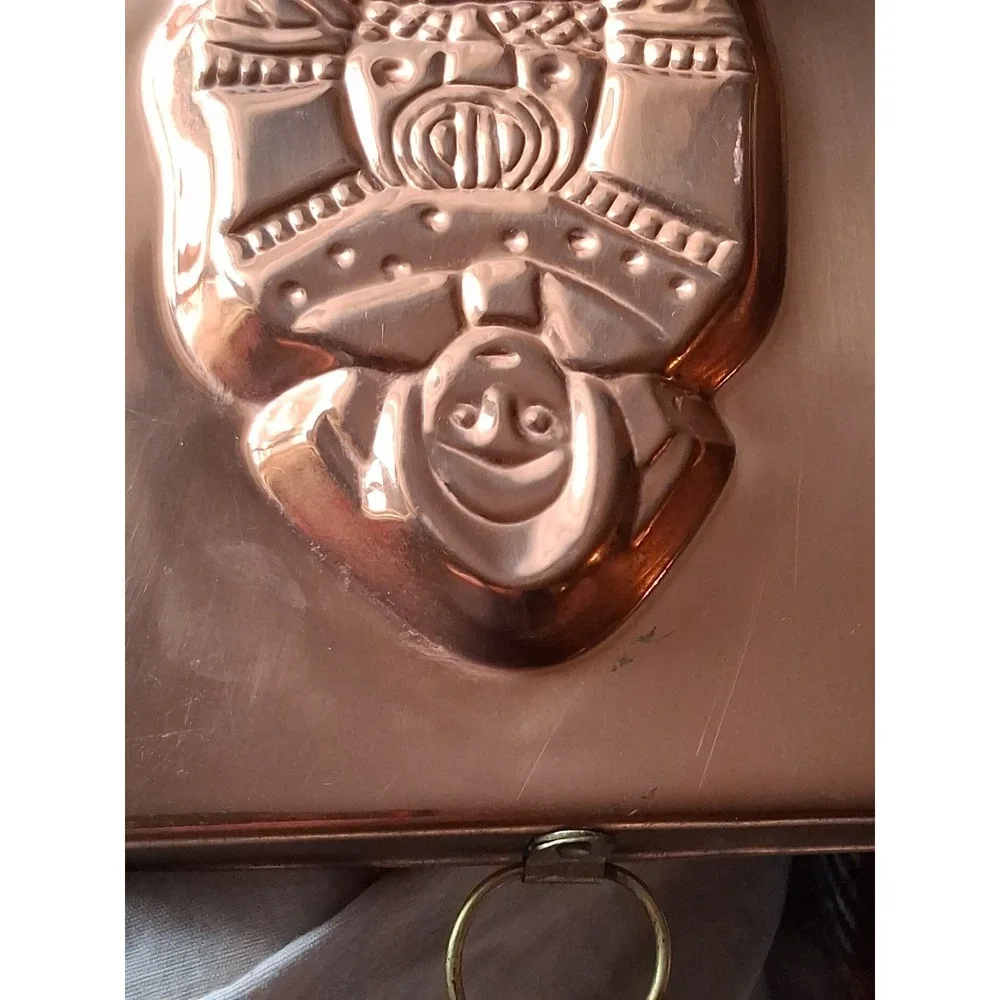 Vintage Copper Tone Lady Dress Wall Hanging (PRE- OWNED)Mold Retro Kitchen Decor